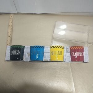 Rae Dunn X Harry Potter Ramekin Set Slytherin Ravenclaw Hufflepuff Gryffindor.